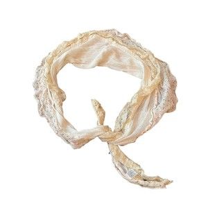 Vintage American Eagle Floral Lace Scarf Wrap Women’s Sz L 100% Cotton ( Tag Off